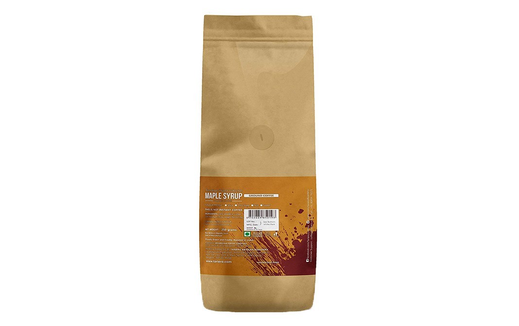 Tariero Artisan Roastery Maple Syrup Gourmet Coffee   Pack  100 grams